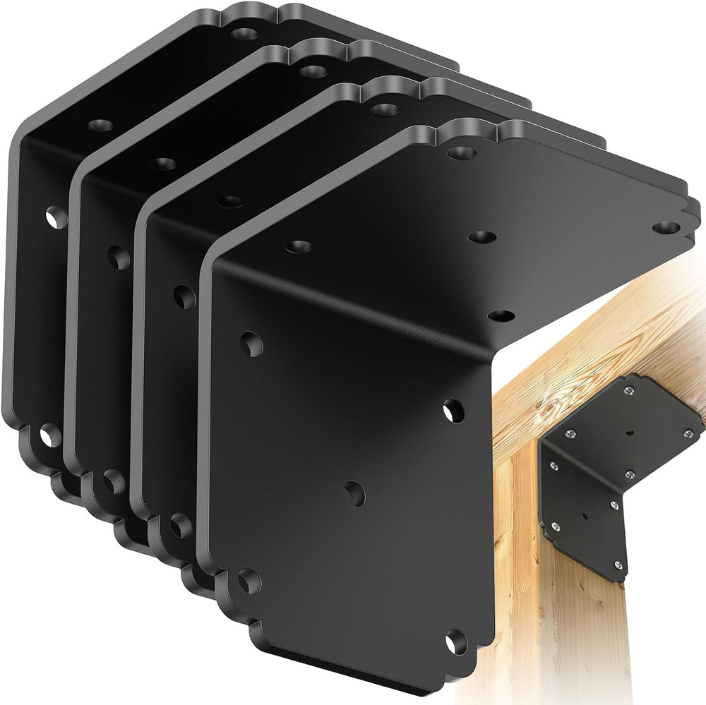4"x4"x3.5" Heavy Duty L Bracket, 90 Degree Pergola Bracket for...