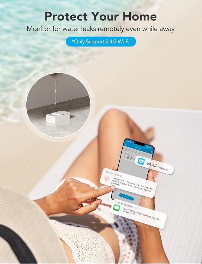 GoveeLife Premium Smart Water Leak Detector 2 (3 Pack)