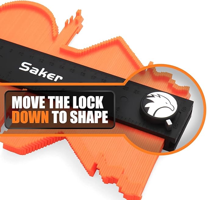 Saker Contour Gauge Profile Tool-Unlimited Connection Precisely Copy Irregula...