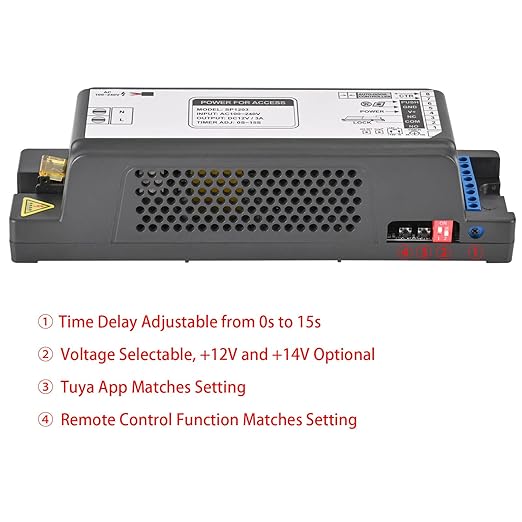 Smart Access Control Power Supply Controller, 12V/14V 3A