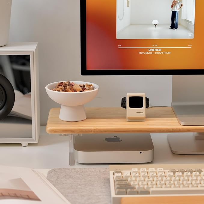 ROCDEER Bamboo Monitor Stand Riser