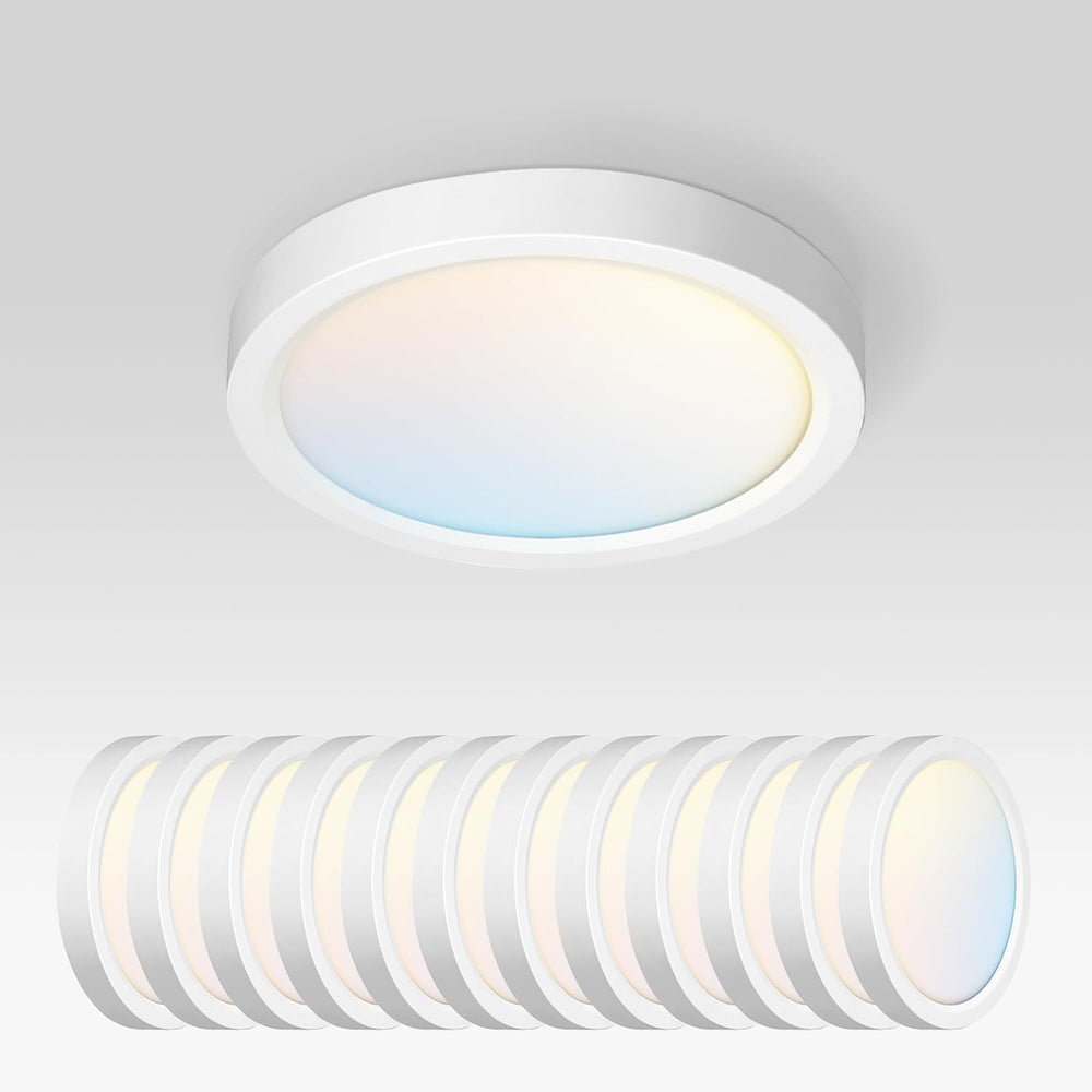 ASD LED 5" Round Flush Mount Ceiling Light Fixture, Low Profile Surface ...