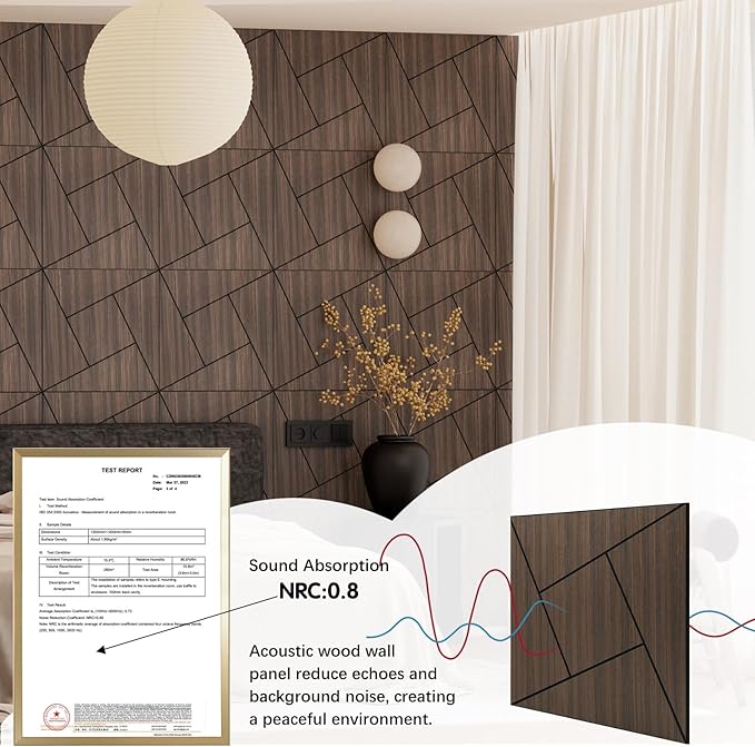 ARMURO 4 Packs Acoustic Wall Panels