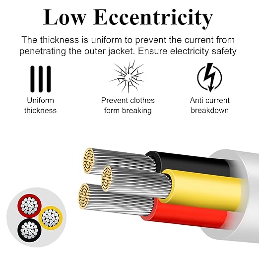 16 Gauge 3 Conductor Electrical Wire, 100FT Low Voltage 16/3 Tinned Copper