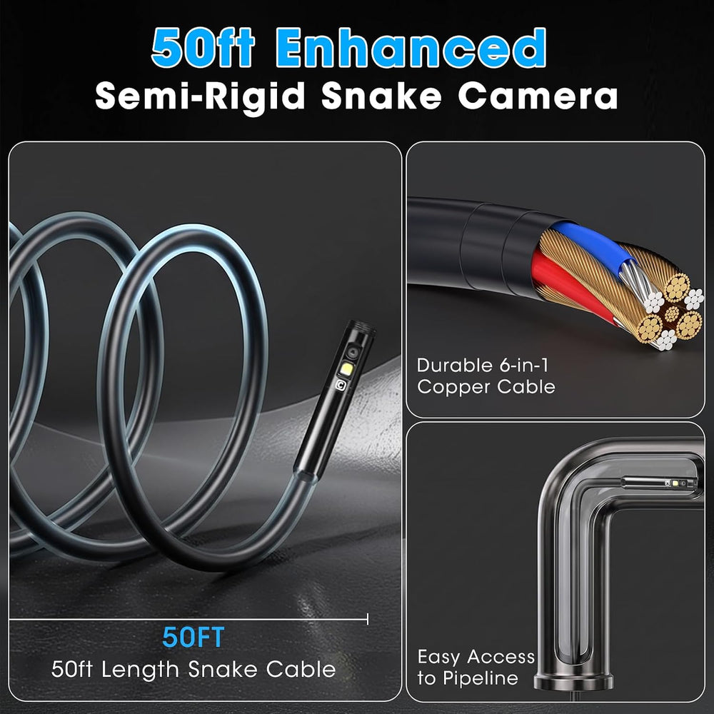 Endoscope Camera with Light for Automotive Wall Sewer Drain Inspection