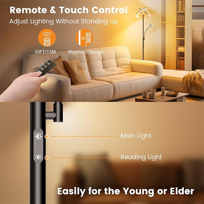 SIBRILLE LED Floor Lamp for Living Room