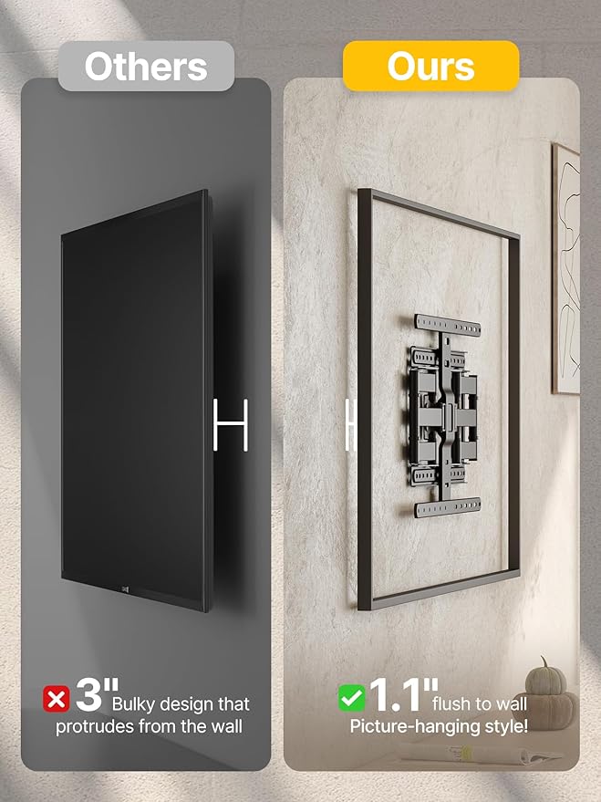 monTEK Ultra Slim TV Wall Mount