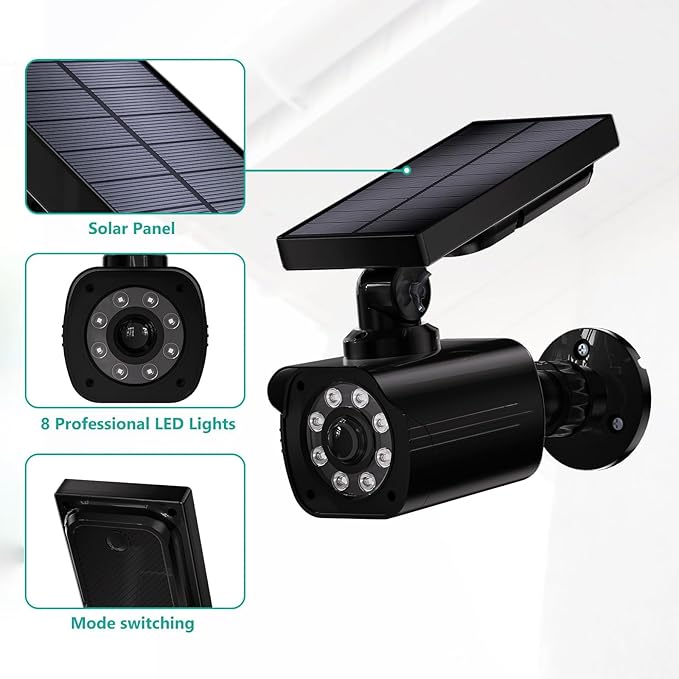 WALI Dummy Fake Camera, Security Camera (2 Pack)