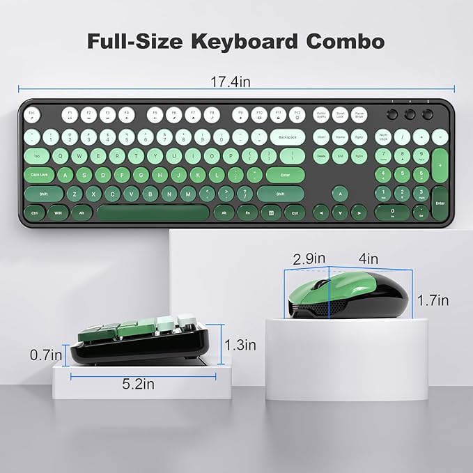 MOFII Wireless Keyboard and Mouse Combo, Full Size 2.4G Plug and Play