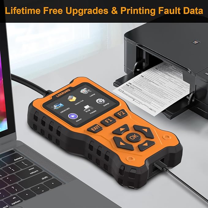 LOERUMG OBD2 Scanner Diagnostic Tool, Enhanced Check Engine Code Reader