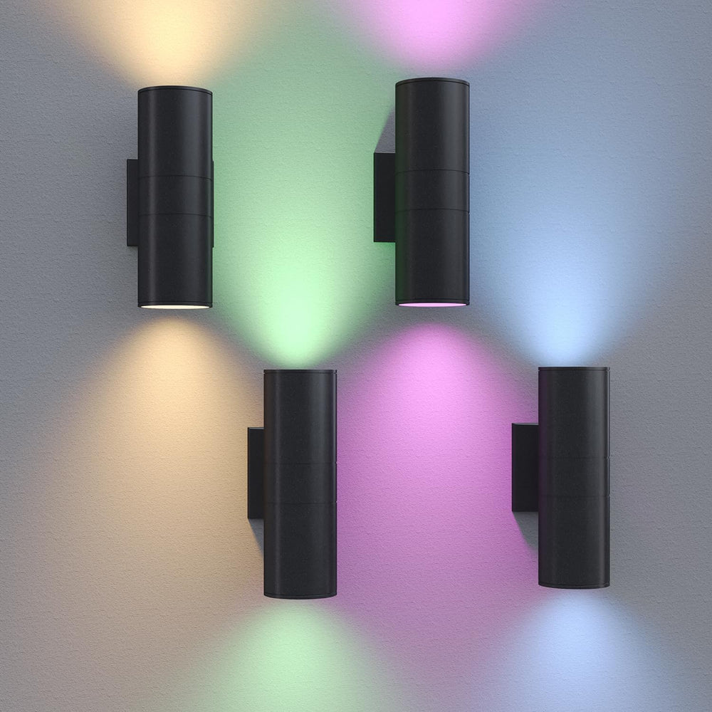 rosykite Exterior Double Up Down Outdoor Wall Lights, Mi.Light Remote Control...