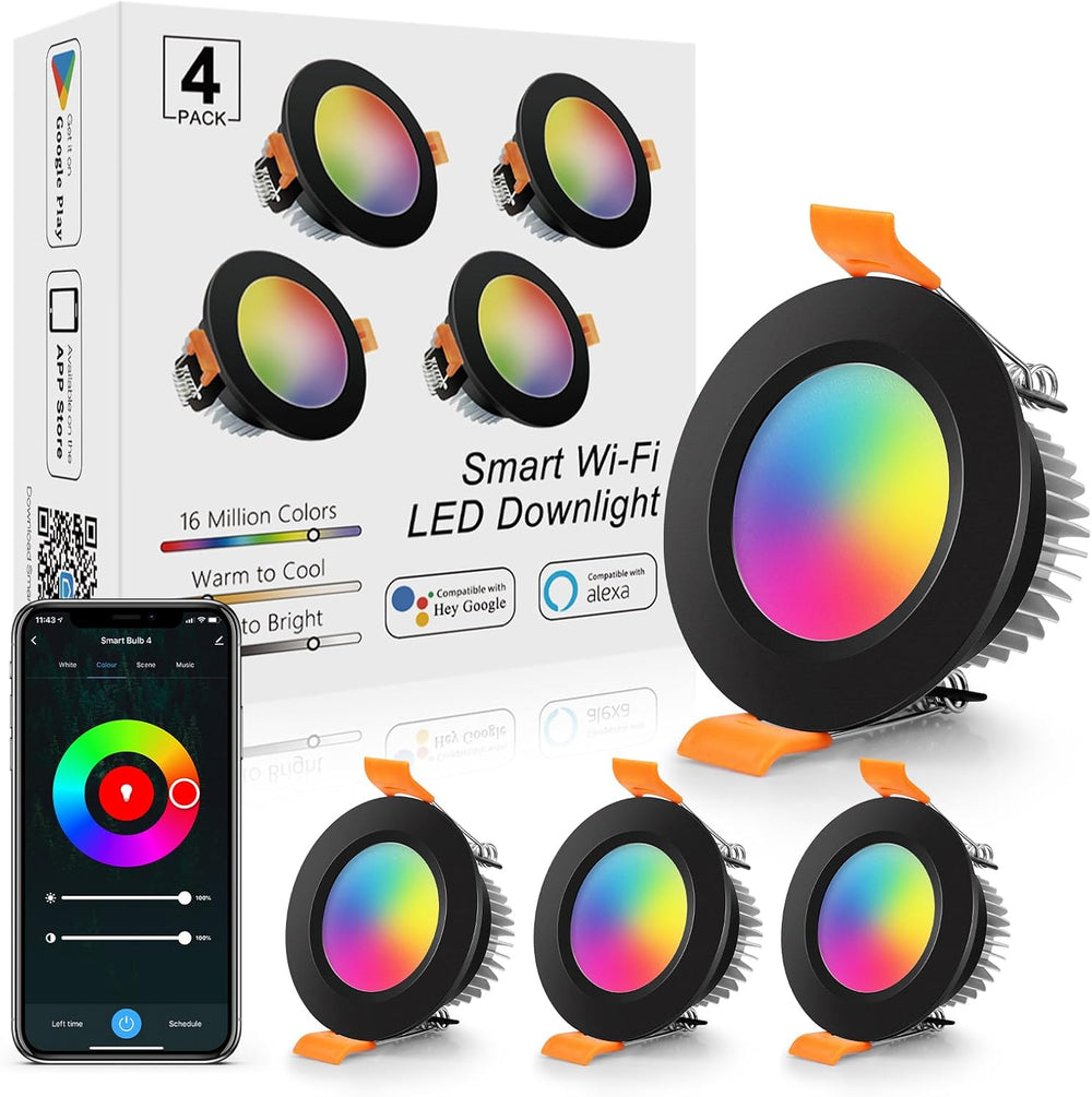 LightingWill 2 Inch Recessed Lighting, Smart WiFi LED Downlight, 5W LED Ceili...