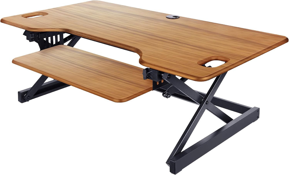 Rocelco 46" Large Height Adjustable Standing Desk Converter