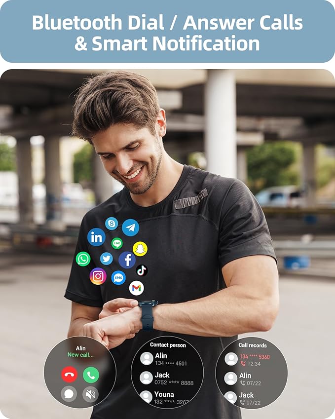 Parsonver Smart Watch for Women Men Compatible