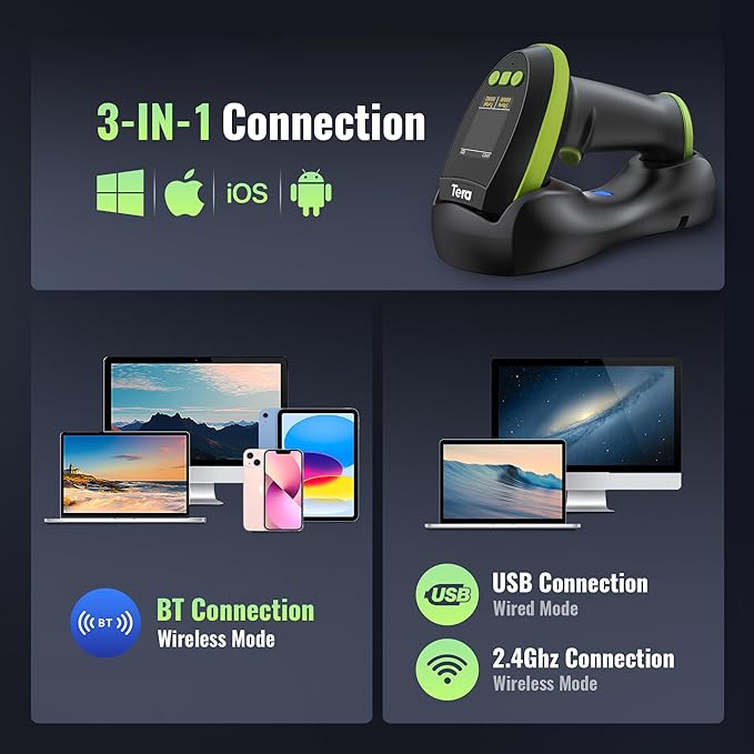 Tera Barcode Scanner Wireless