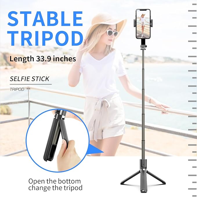 Gimbal Stabilizer for Smartphone ，with Retractable Selfie Stick and