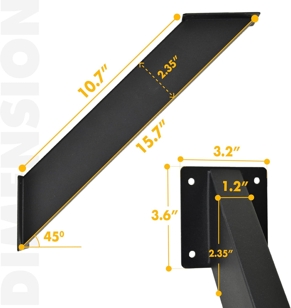 4-Pack 45-Degree Pergola Bracket Angle Reinforcing Support Anchor