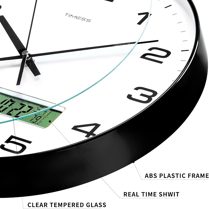 TIMESS Wall Clock, Ideal Modern Home, Office Decor