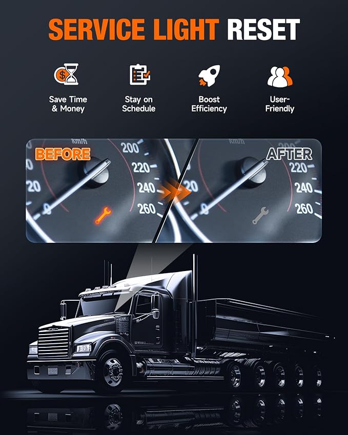 ANCEL HD3400 Pro Heavy Duty Truck Scanner | DPF Regeneration, Lifetime Free