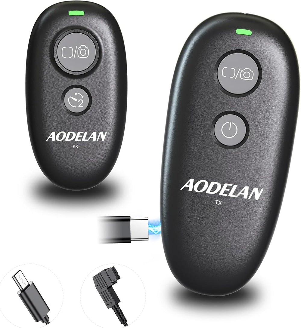 Upgraded USB-C Rechargeable Wireless Camera Remote Control Shutter Release
