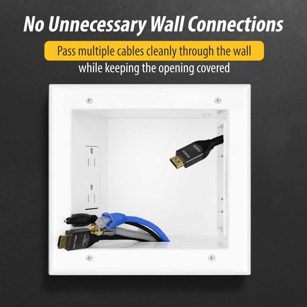 DATA COMM Electronics 45-0032-WH Commercial Grade Recessed AV/HDMI Cable
