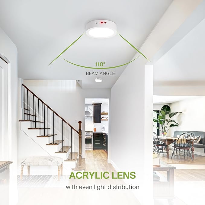 ASD LED 7" Round Flush Mount Ceiling Light Fixture, Low Profile Surface ...