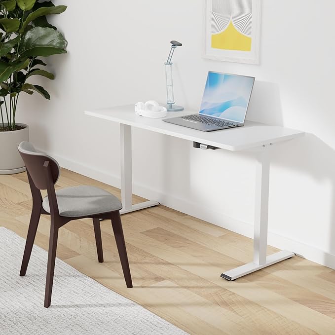 SANODESK Electric Standing Desk 55 x 28 Inches Whole-Piece Desktop Height
