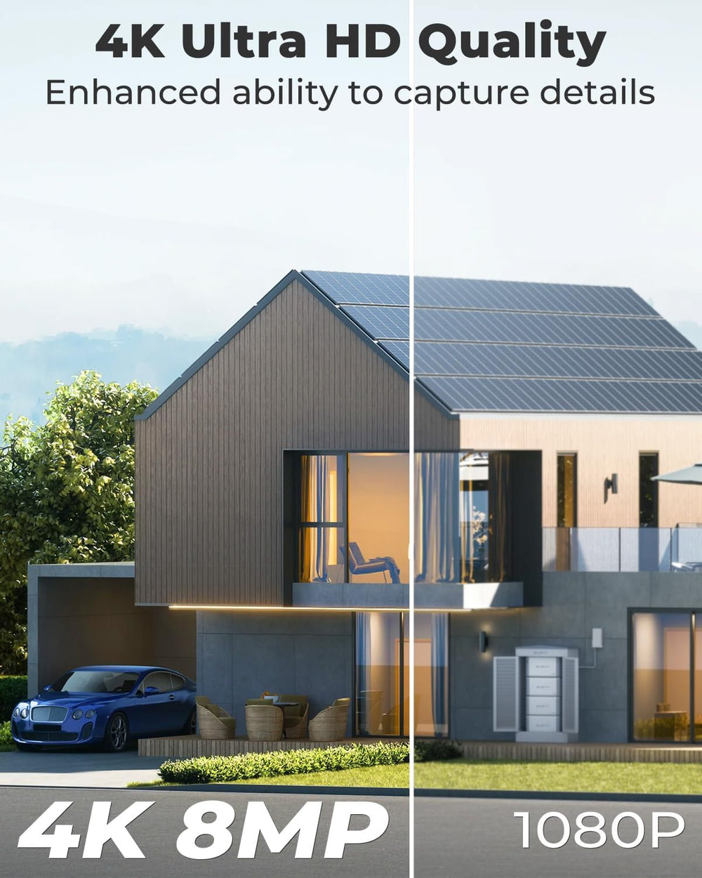 GENBOLT 4K WiFi Security Camera Outdoor Wired,8MP CCTV IP Camera with POE
