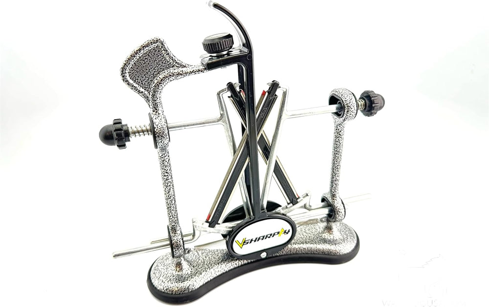 Warthog V-Sharp A4 Knife Sharpener, Diamond Rods, Metal Frame, GM Grey