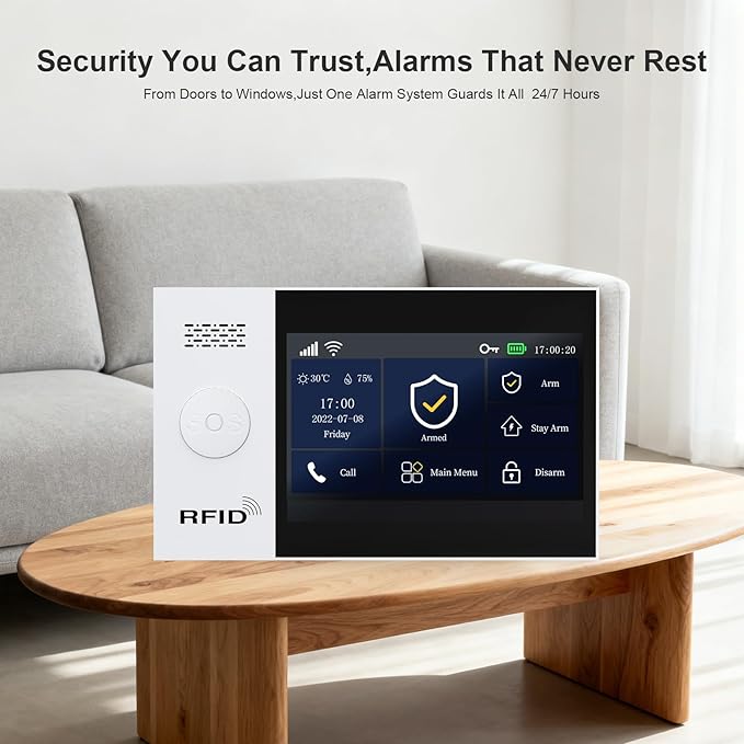 PGST Wireless Door Alarm Systems, DIY Motion Detector, Door Sensors, 4G