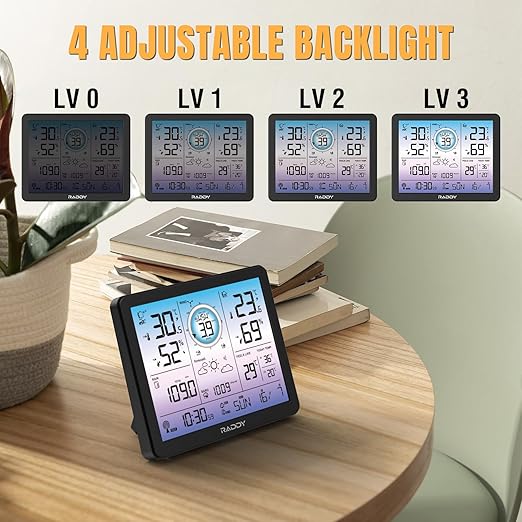 Raddy VP7 5-in-1 Weather Station Wireless