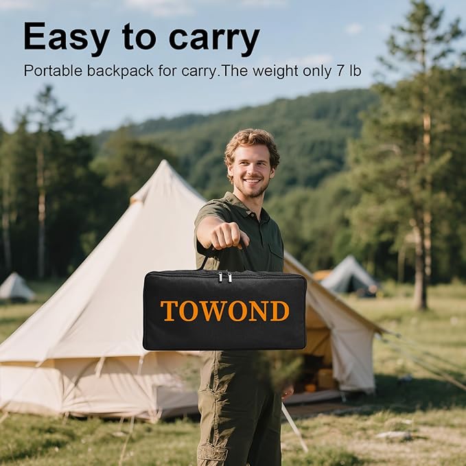 TOWOND Projector Screen with Stand, 84 inch Outdoor Projector Screen Portable