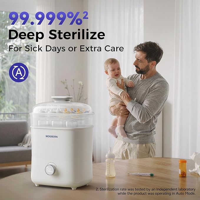 Bottle Sterilizer and Dryer, 99.999% Deep Sterilization, 6-min Rapid