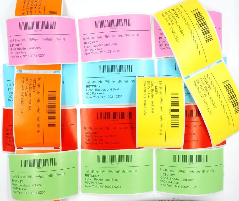 BETCKEY Replace for DYMO 30334 (2-1/4" x 1-1/4") Label [6 Roll/Ligh...