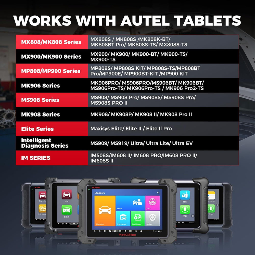 Autel MV108S 1080P HD Inspection Camera, 8.5mm Probe Wide-Angle Borescope, IP...