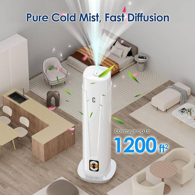 Waterless Scent Diffuser – 1200 Sq Ft Coverage, Essential Oil Diffuser