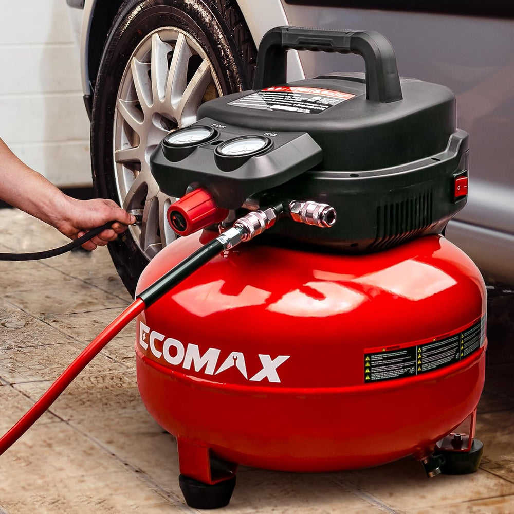 ECOMAX 6 Gallon Pancake Air Compressor 175PSI 3 CFM @ 90 PSI