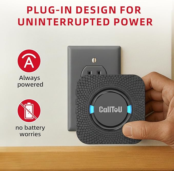 CallToU Caregiver Pager Wireless Call Bell Alert Button