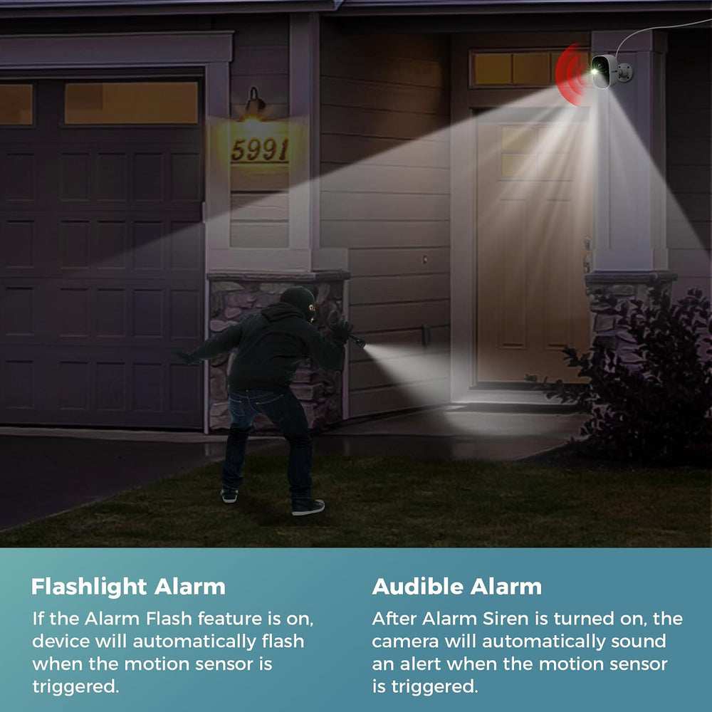 Vicohome 2CG6 2K Solar Security Camera, Wireless Outdoor, No Wiring Needed
