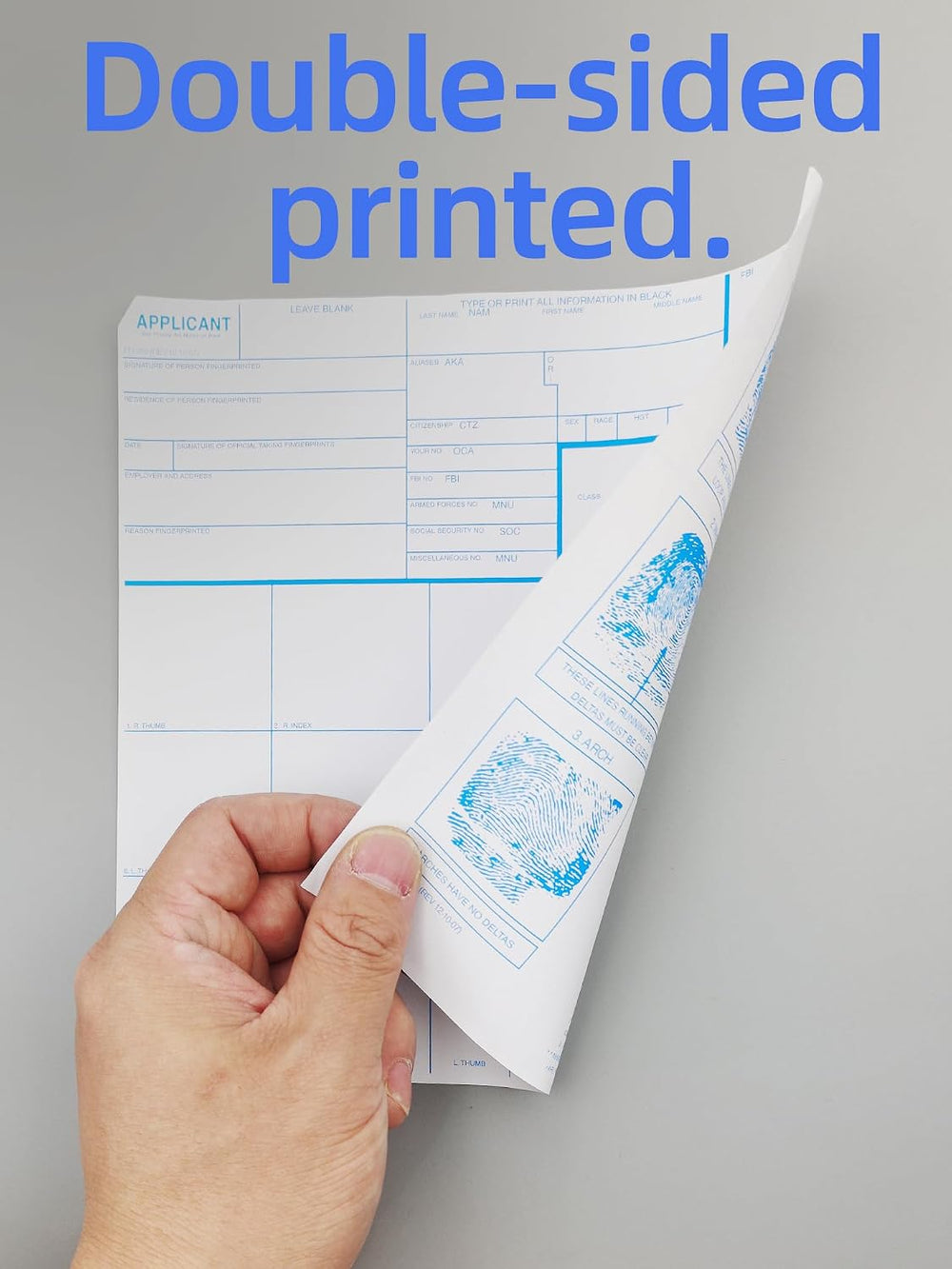 prismite Fingerprint Kit with Large Fingerprint Ink Pad and Fingerprint Cards...
