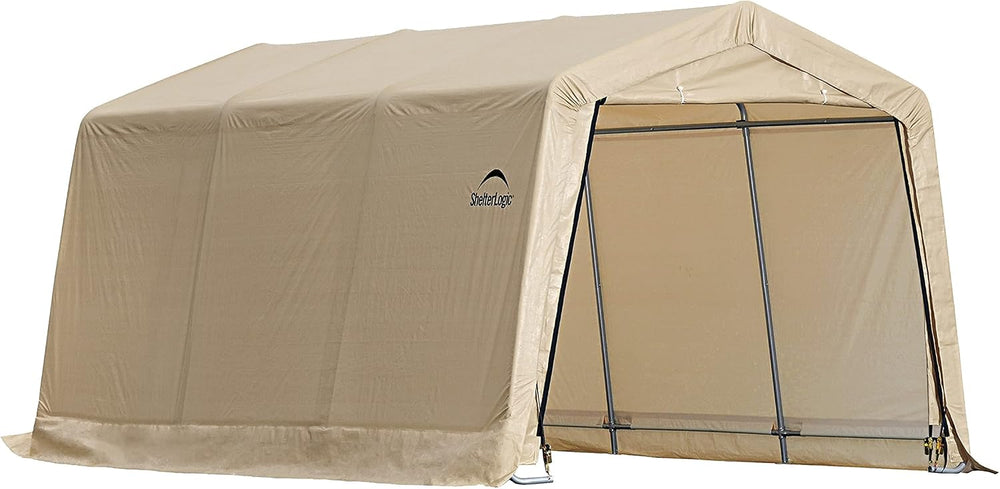 ShelterLogic 10' x 15' x 8' Peak Style Roof Instant Garage Carpor...