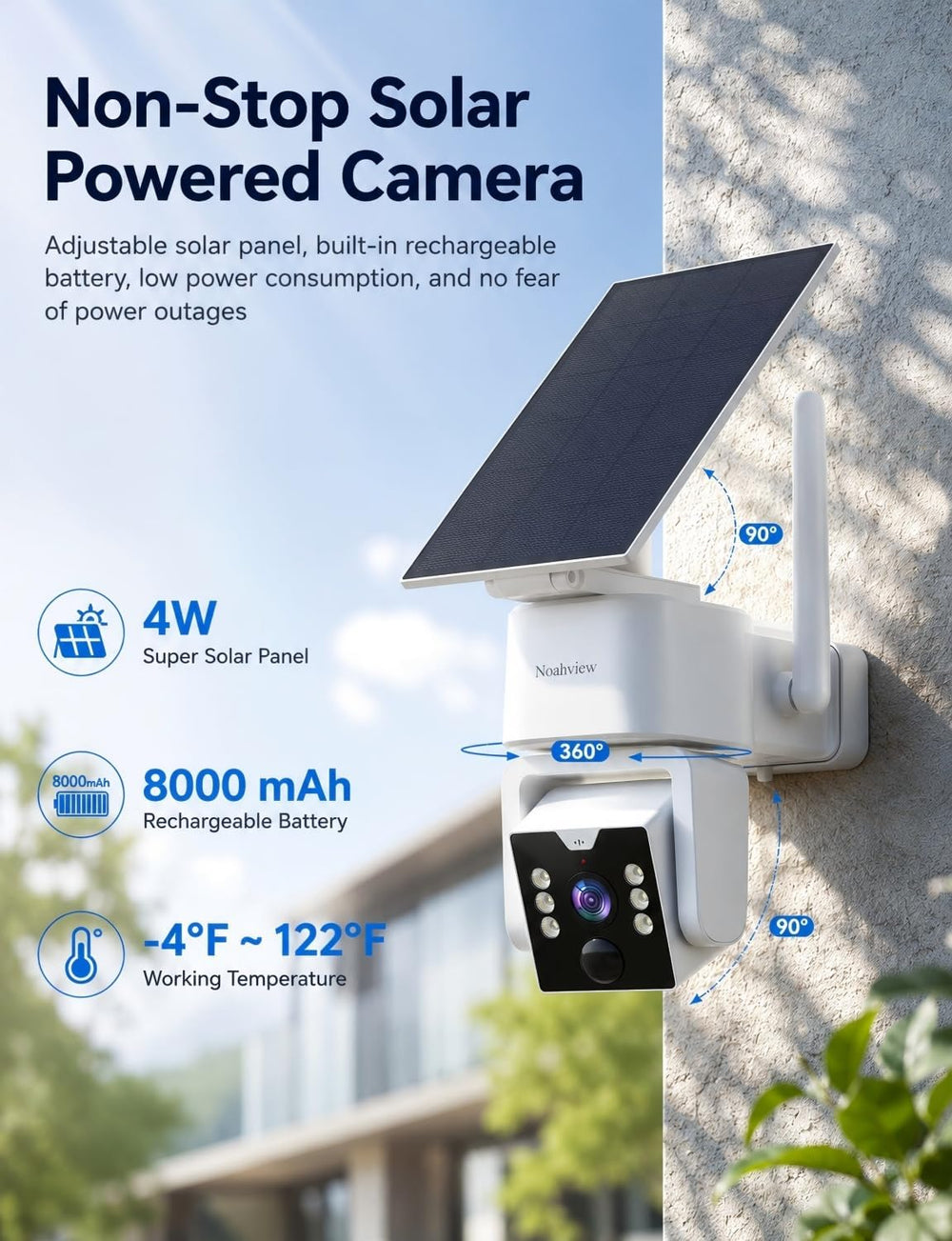Security Cameras Wireless Outdoor 5G WiFi, Solar Outdoor Camera Wireless