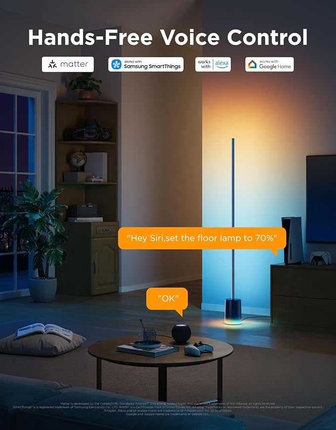 Govee Floor Lamp 2, Warm Cool White LED, Compatible