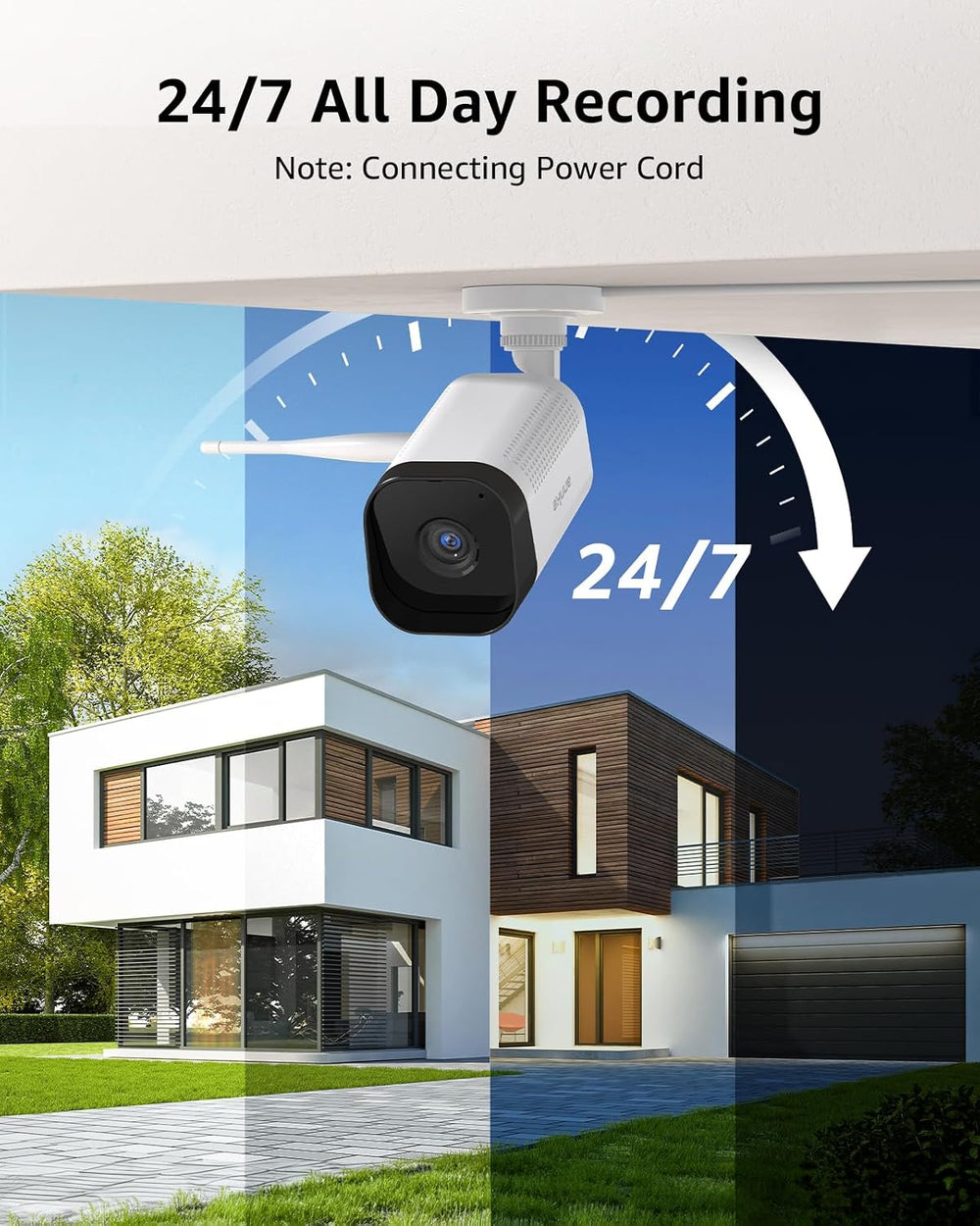 ANNKE 2-Pack 3MP Bullet Wireless Security Camera, Add-on Outdoor WiFi Cam