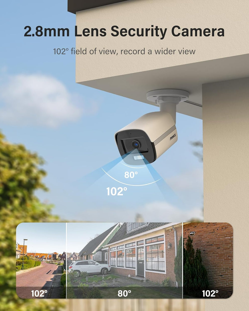 ANNKE 3K Add-On Security Camera Outdoor, Full Color Night Vision, White