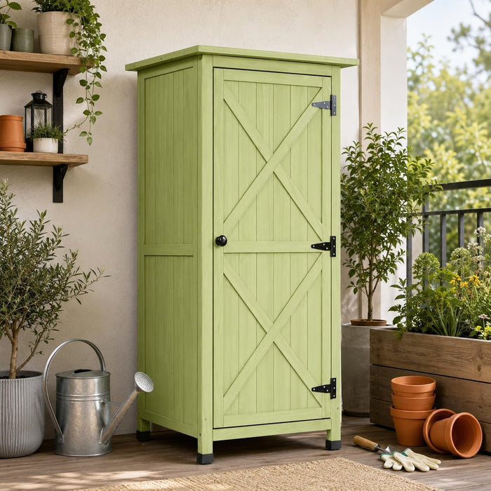 4x2 FT Wooden Outdoor Storage Cabinet