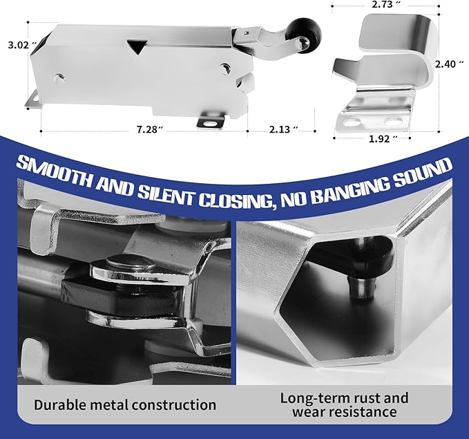 Hydraulic Door Closer, Exposed Installation. Door Closer