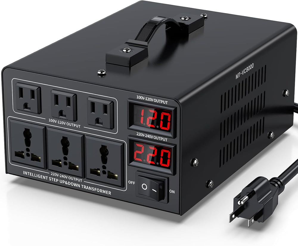8000W Voltage Converter Transformer Step Up/Down Converter 110/120 Volt