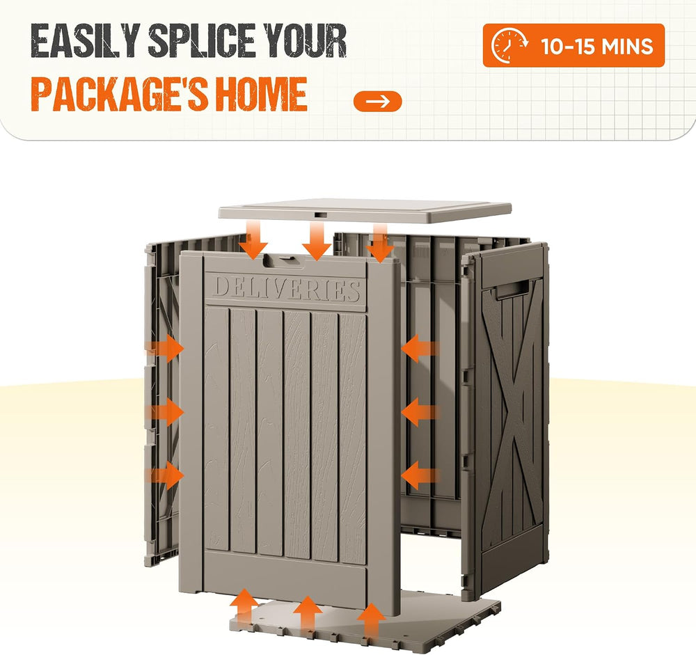 Flamaker 50 Gallon Deck Box, Package Delivery Storage Box for Outside