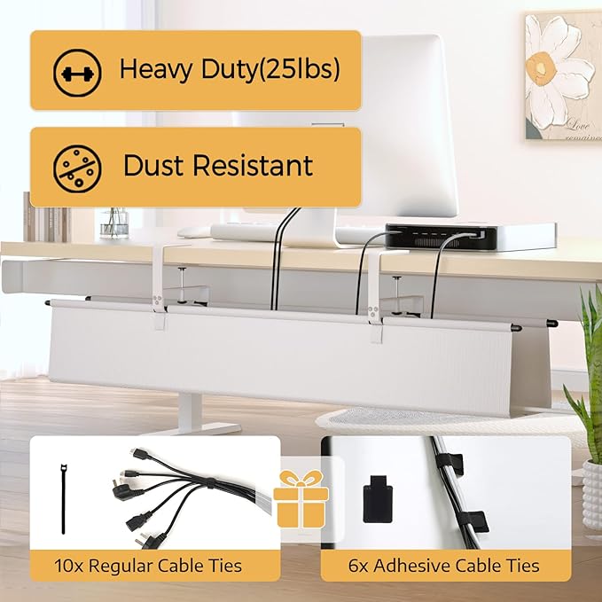 Under Desk Cable Management Tray